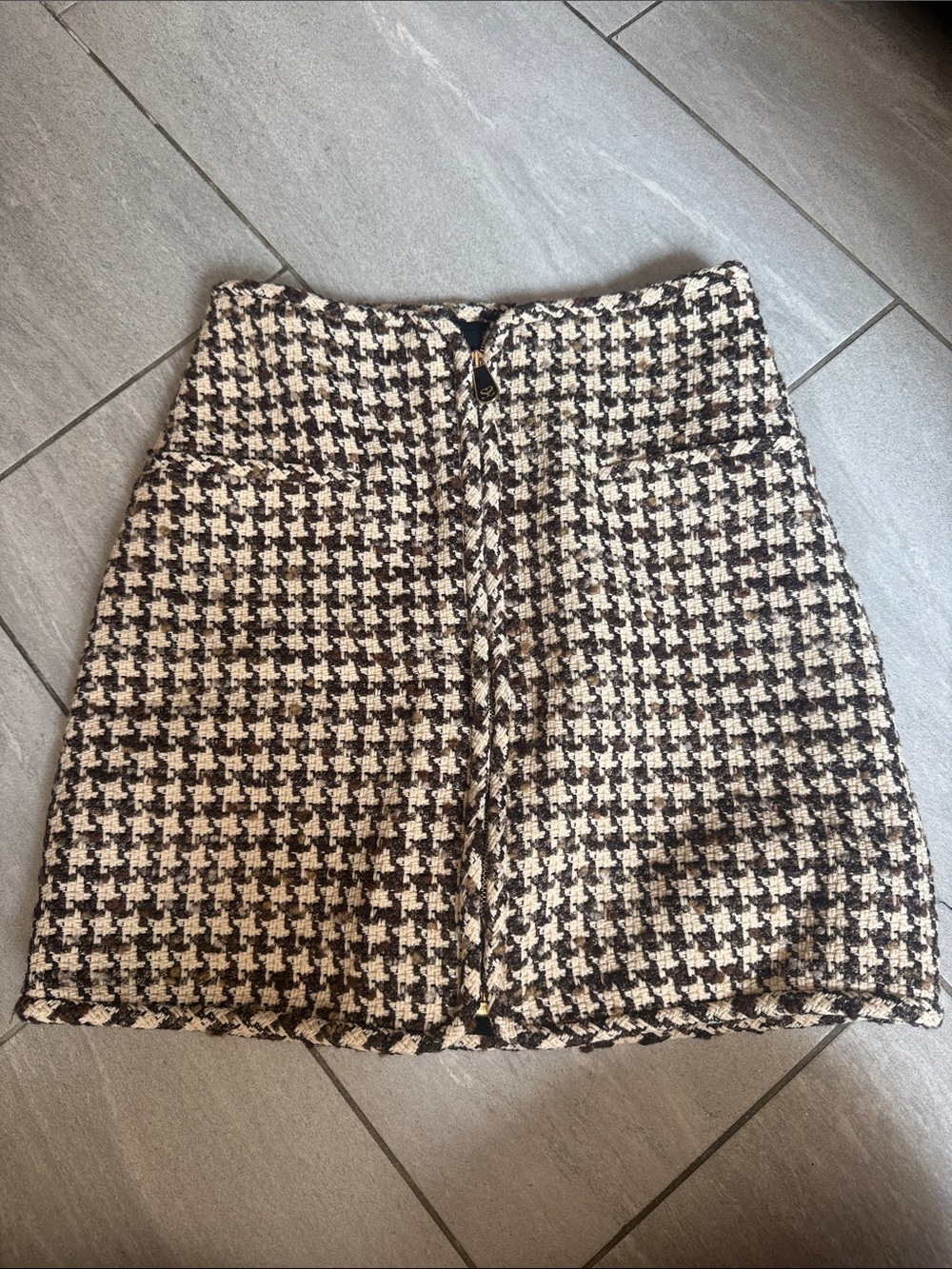 Sandro Louisa Houndstooth Skirt size 3